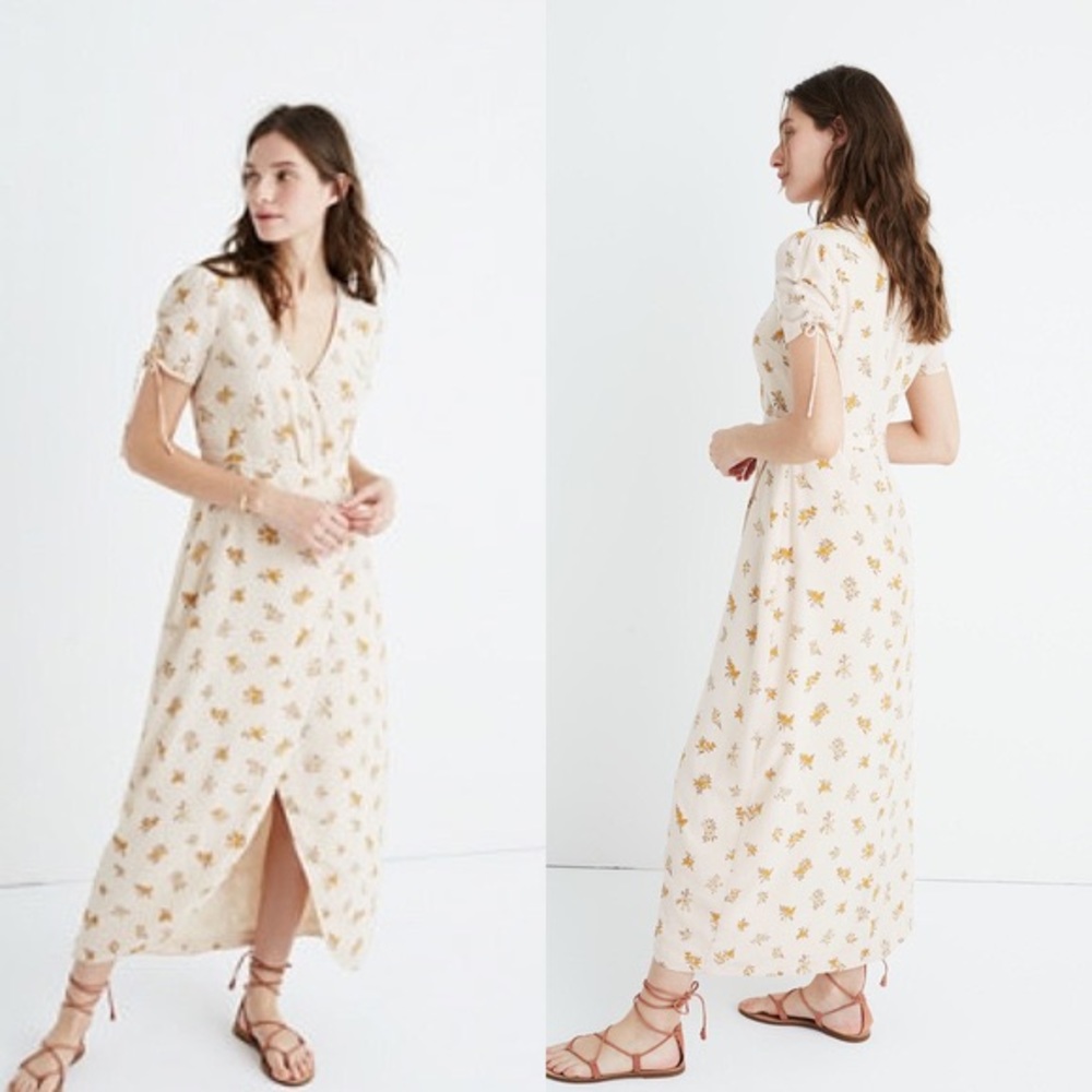 Madewell silk maxi dress